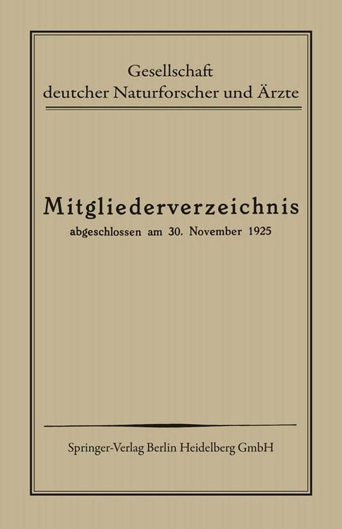 Produktbild: Mitgliederverzeichnis