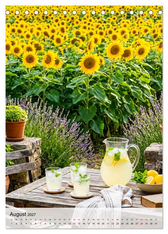 Produktbild: Provence Ein Garten im Wandel der Zeit (Tischkalender 2027 DIN A5 hoch), CALVENDO Monatskalender