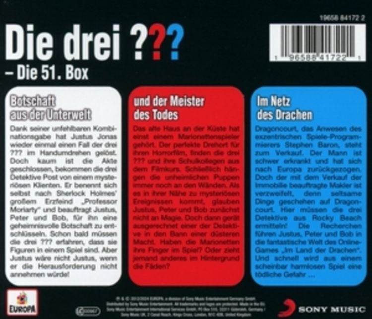 Produktbild: Die drei ??? Box 51 (Folgen 154 - 156)