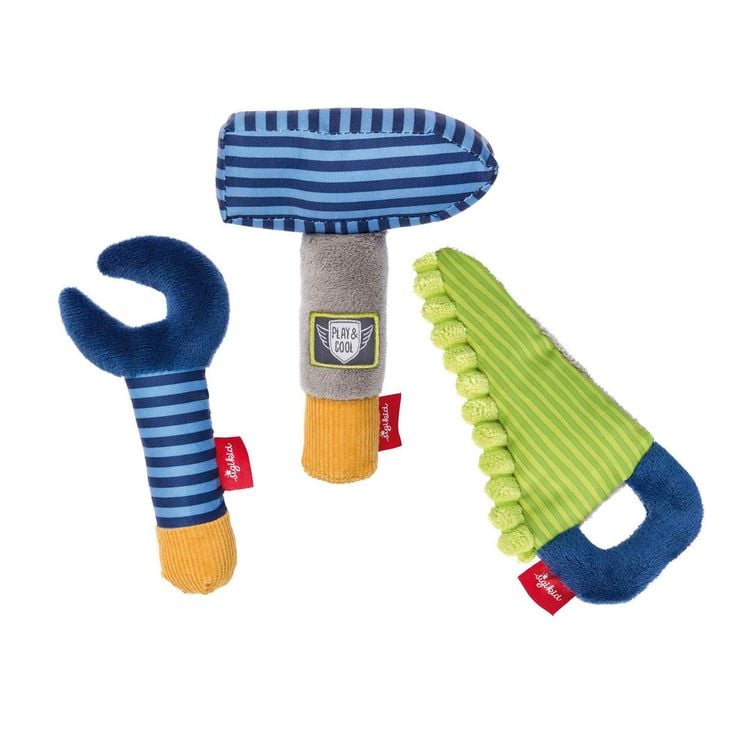 Produktbild: sigikid 41676 - Greifling Werkzeug Kinderbunt, 3er Set Papa & Me
