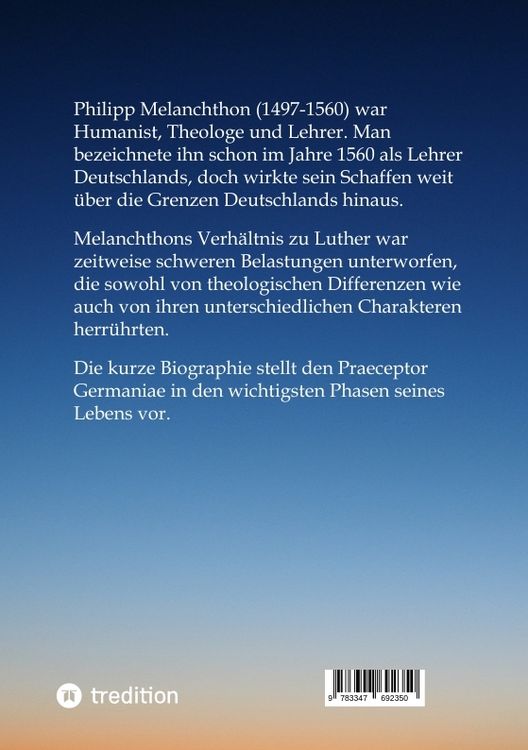 Produktbild: Philipp Melanchthon: Luthers zweifelnder Freund