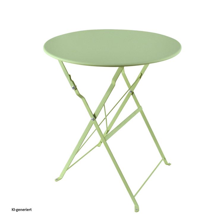Produktbild: HTI-Living Bistro Sitzgruppe Metall Gr&uuml;n klappbar Tisch mit 2 St&uuml;hlen Balkon Set
