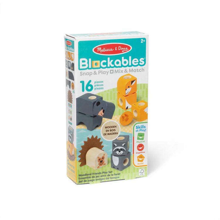 Produktbild: Melissa & Doug Blockables Waldtierfreunde Bauset