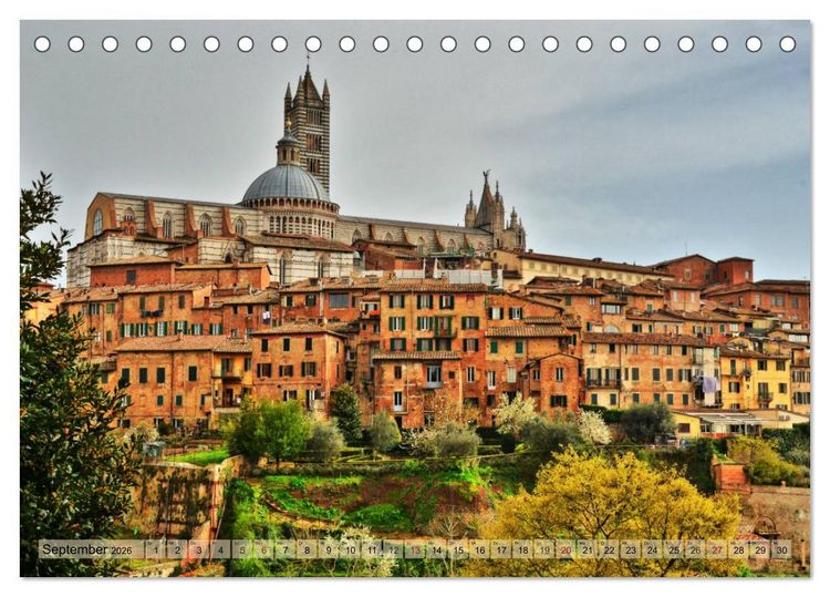 Produktbild: Sehnsucht nach SIENA (Tischkalender 2026 DIN A5 quer), CALVENDO Monatskalender