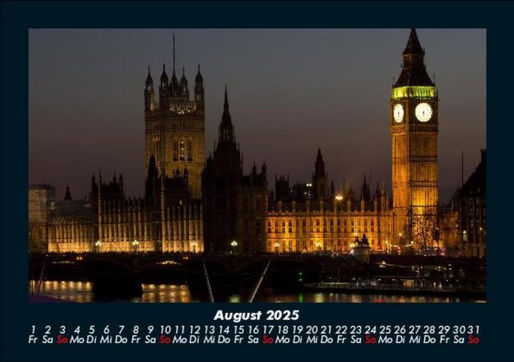 Produktbild: Londons sch&ouml;nste Seiten 2025 Fotokalender DIN A5