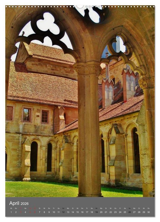 Produktbild: Kirchen und Kl&ouml;ster deutsche Kleinode (hochwertiger Premium Wandkalender 2026 DIN A2 hoch), Kunstdruck in Hochglanz
