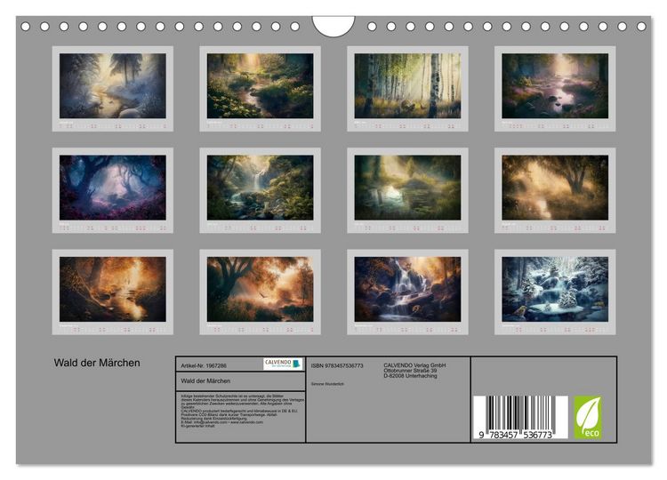 Produktbild: Wald der M&auml;rchen (Wandkalender 2026 DIN A4 quer), CALVENDO Monatskalender