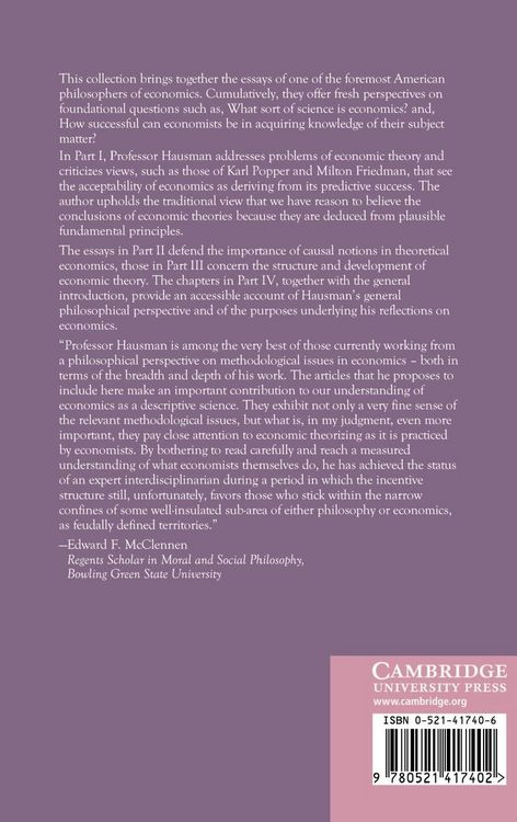 Produktbild: Essays on Philosophy and Economic Methodology