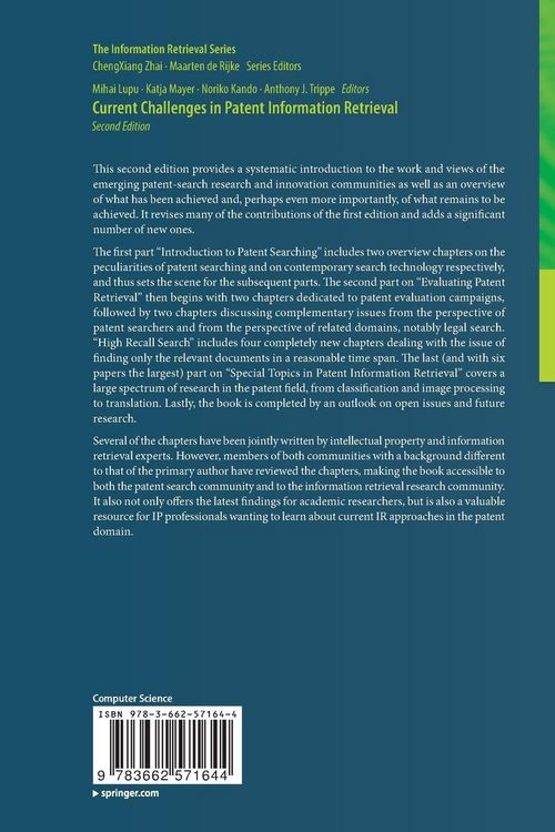 Produktbild: Current Challenges in Patent Information Retrieval