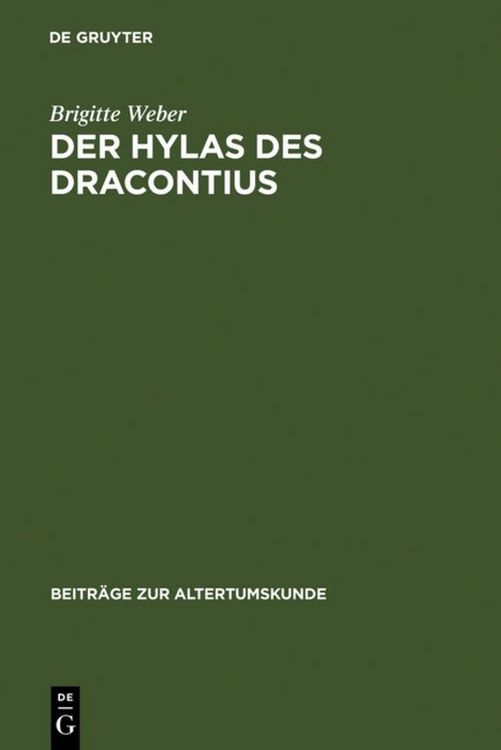 Produktbild: Der Hylas des Dracontius