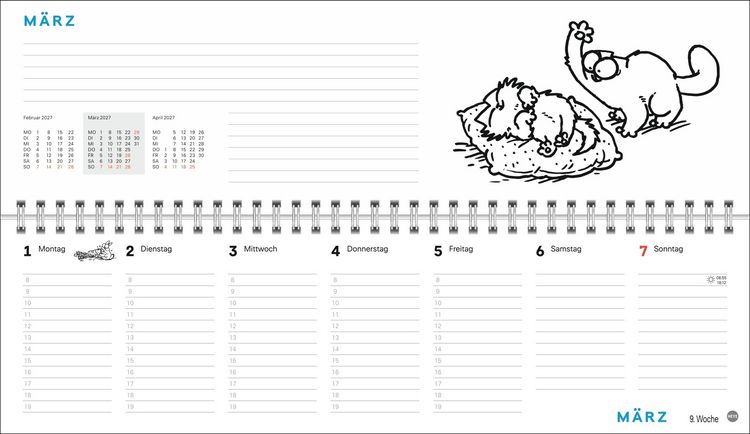 Produktbild: Simons Katze B&uuml;roplaner 2027