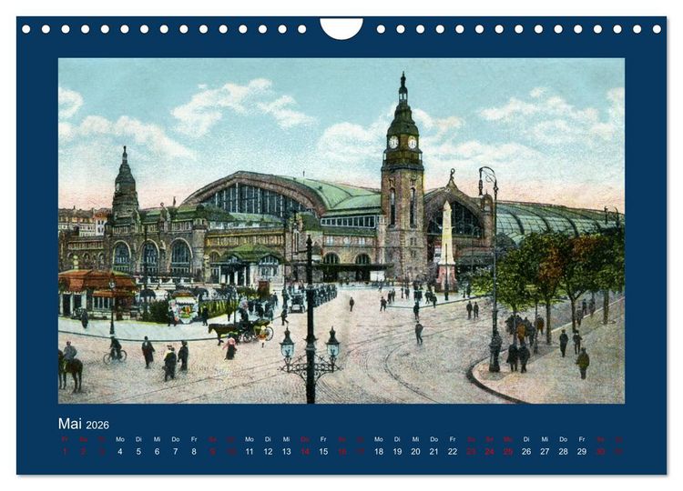Produktbild: Lebendiges Hamburg von 1888 bis 1918 (Wandkalender 2026 DIN A4 quer), CALVENDO Monatskalender