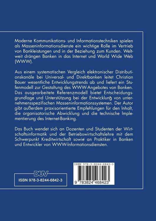 Produktbild: Internet und WWW f&uuml;r Banken