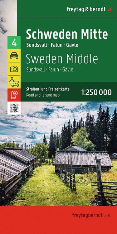 Produktbild: Freytag & berndt Stra&szlig;enkarte Schweden Mitte 1:250.000