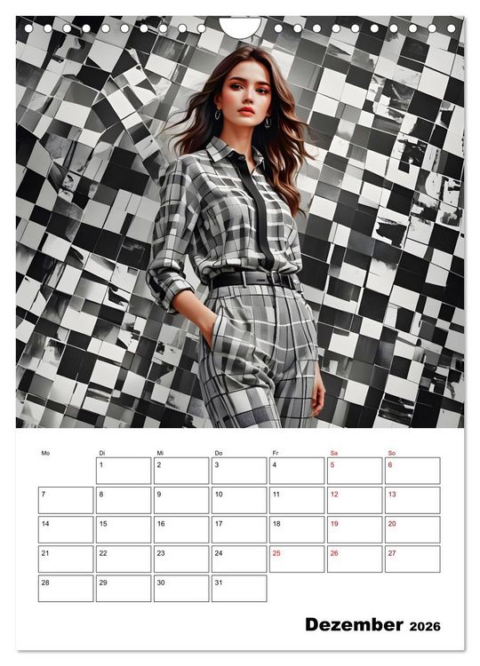 Produktbild: Schachspiel der Mode (Wandkalender 2026 DIN A4 hoch), CALVENDO Monatskalender