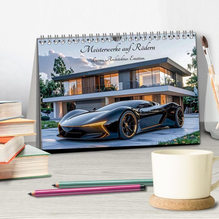 Produktbild: Meisterwerke auf R&auml;dern Luxus. Architektur. Emotion. (Tischkalender 2026 DIN A5 quer), CALVENDO Monatskalender