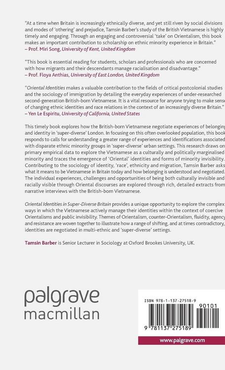 Produktbild: Oriental Identities in Super-Diverse Britain
