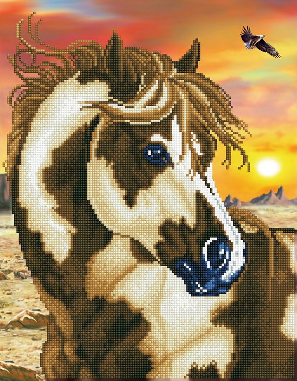 Produktbild: DIAMOND DOTZ - Diamond Painting Wildpferd
