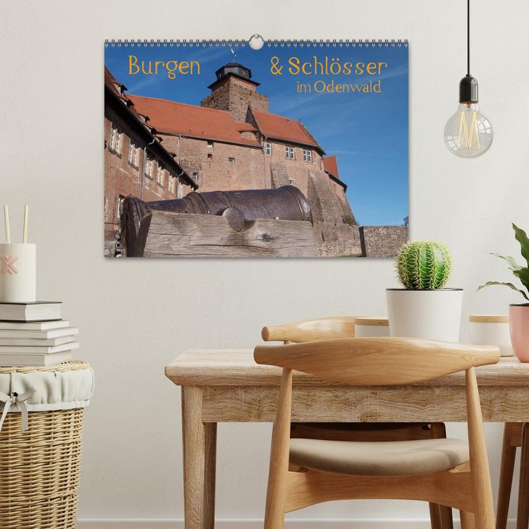 Produktbild: Burgen & Schl&ouml;sser im Odenwald (Wandkalender 2026 DIN A3 quer), CALVENDO Monatskalender