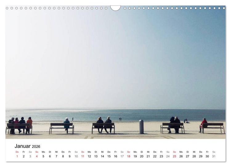 Produktbild: Borkum - Wo die Zeit still steht. (Wandkalender 2026 DIN A3 quer), CALVENDO Monatskalender