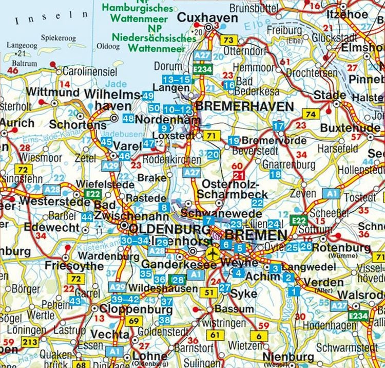 Produktbild: ROTHER Wanderf&uuml;hrer Bremen &ndash; Oldenburg