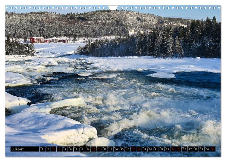 Produktbild: Lulea - Wintertraum in Schwedisch Lappland (Wandkalender 2027 DIN A3 quer), CALVENDO Monatskalender