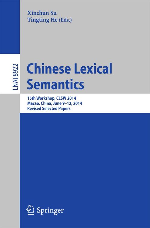 Produktbild: Chinese Lexical Semantics