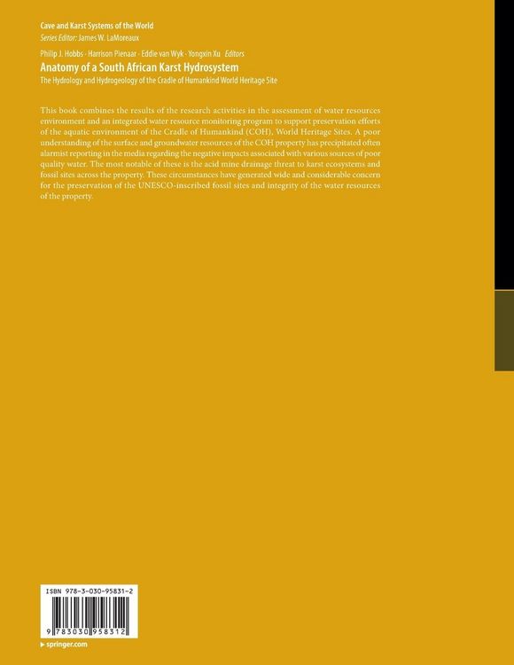 Produktbild: Anatomy of a South African Karst Hydrosystem
