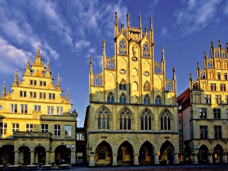 Produktbild: M&uuml;nster - Das Rathaus, ein gotischer Bau aus der Mitte des 14. Jahrhunderts (Puzzle)
