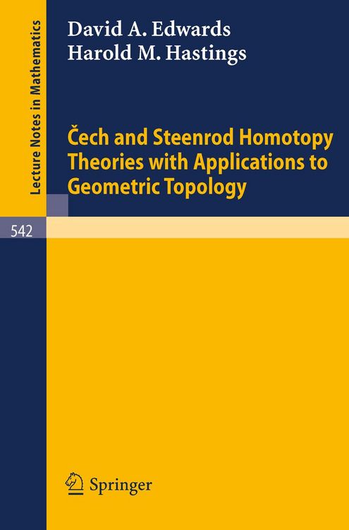 Produktbild: Cech and Steenrod Homotopy Theories with Applications to Geometric Topology