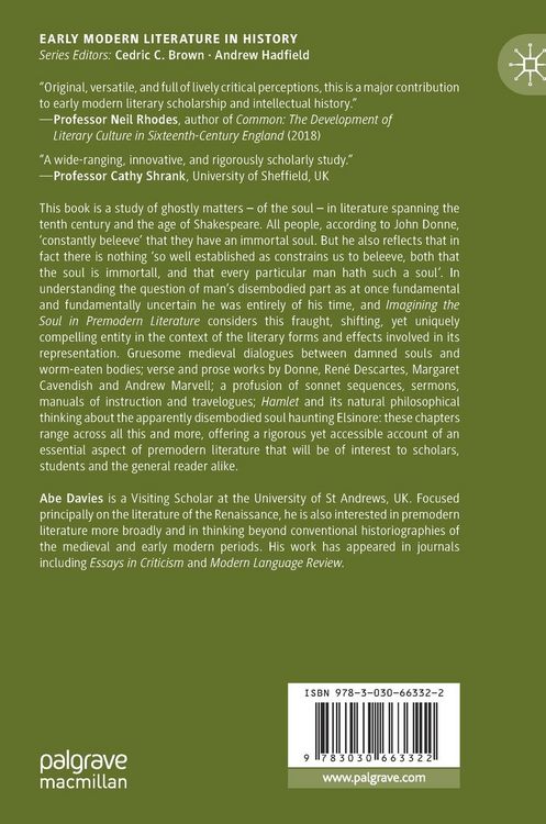 Produktbild: Imagining the Soul in Premodern Literature