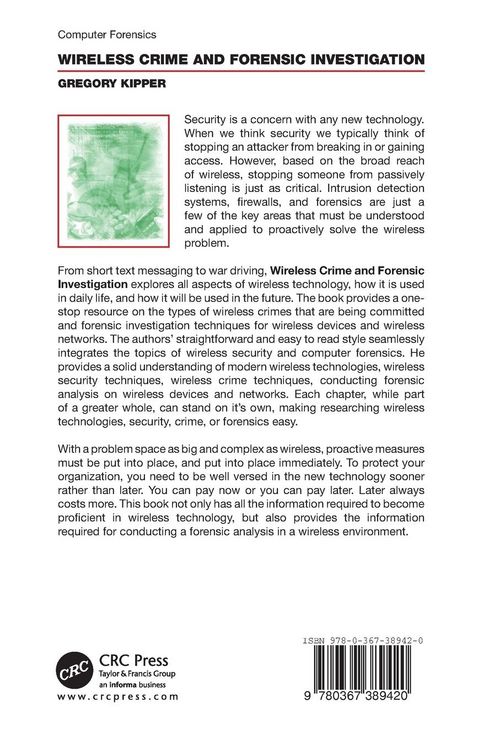 Produktbild: Wireless Crime and Forensic Investigation
