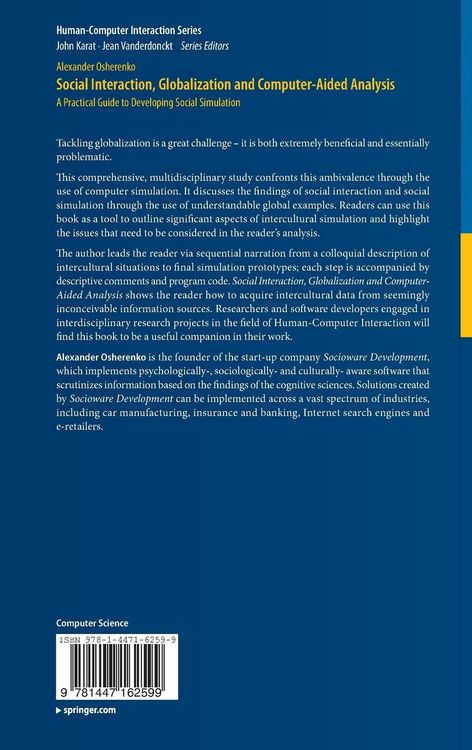 Produktbild: Social Interaction, Globalization and Computer-Aided Analysis