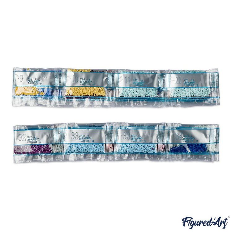 Produktbild: FiguredArt DP-091-Y - Diamond Painting, Baum des Lebens 2, Leinwand-Keilrahmen 40x50cm, Diamond Painting Set