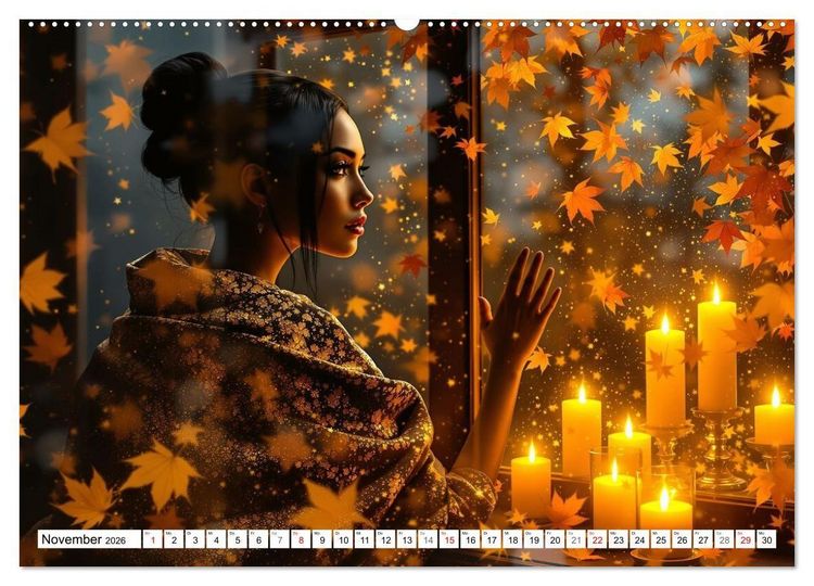 Produktbild: Lichtgefl&uuml;ster (Wandkalender 2026 DIN A2 quer), CALVENDO Monatskalender
