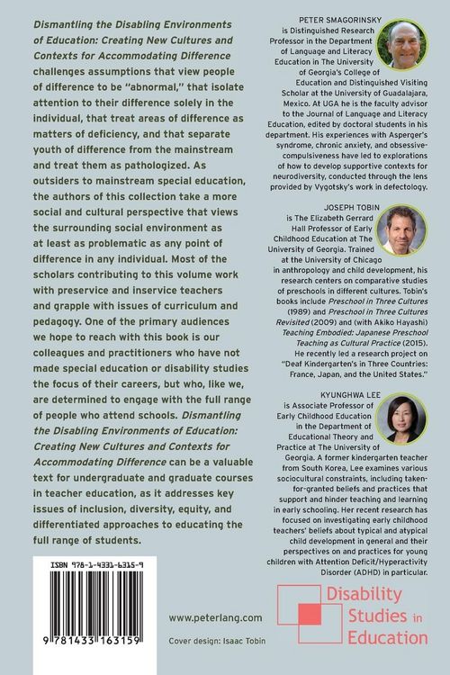 Produktbild: Dismantling the Disabling Environments of Education