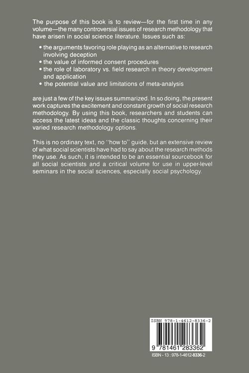 Produktbild: Controversial Issues in Social Research Methods
