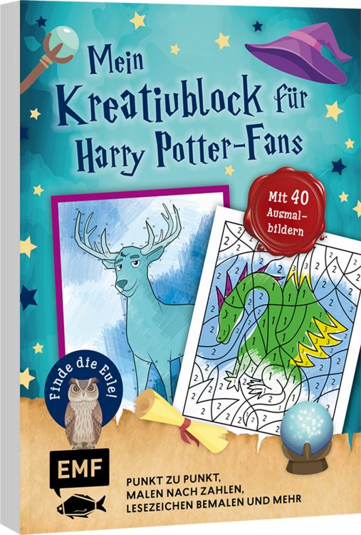 Produktbild: Mein magischer Kreativblock f&uuml;r Harry Potter-Fans &ndash; Finde die Eule!