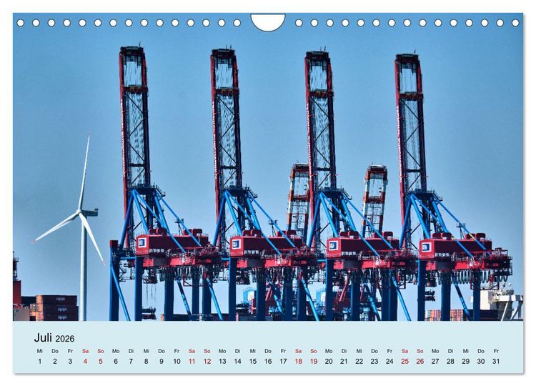 Produktbild: Freie Hansestadt Hamburg (Wandkalender 2026 DIN A4 quer), CALVENDO Monatskalender