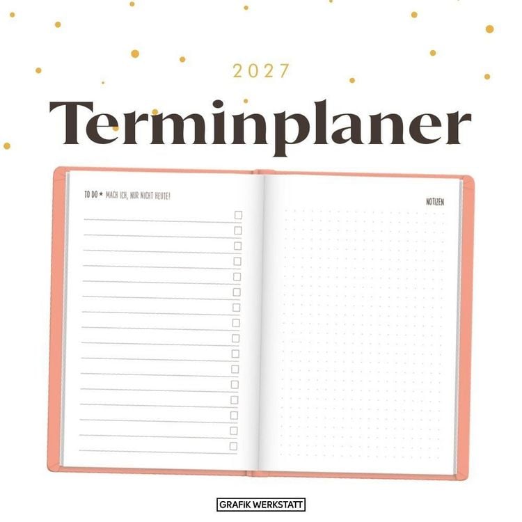 Produktbild: Terminplaner Lederlook 2027 Peach