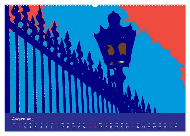 Produktbild: WIEN popartig (hochwertiger Premium Wandkalender 2026 DIN A2 quer), Kunstdruck in Hochglanz