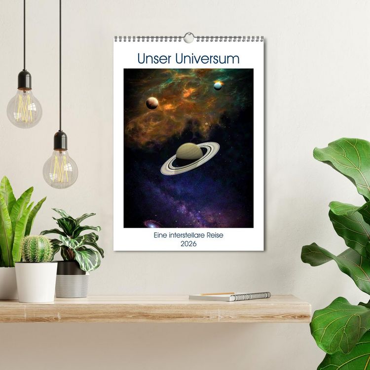Produktbild: Unser Universum eine interstellare Reise (Wandkalender 2026 DIN A3 hoch), CALVENDO Monatskalender