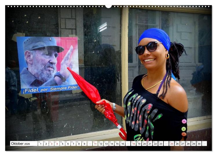 Produktbild: FIDEL CASTRO (hochwertiger Premium Wandkalender 2026 DIN A2 quer), Kunstdruck in Hochglanz