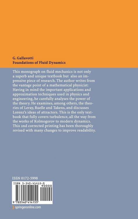 Produktbild: Foundations of Fluid Dynamics