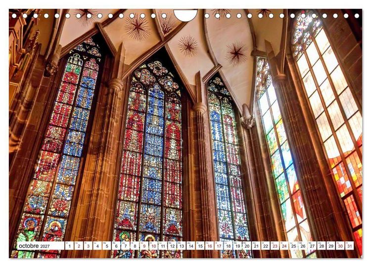 Produktbild: Les cath&eacute;drales fran&ccedil;aises &ndash; Des chefs-d'&oelig;uvre de l&rsquo;architecture gothique (Calendrier mural 2027 DIN A4 vertical), CALVENDO calendrier mensuel