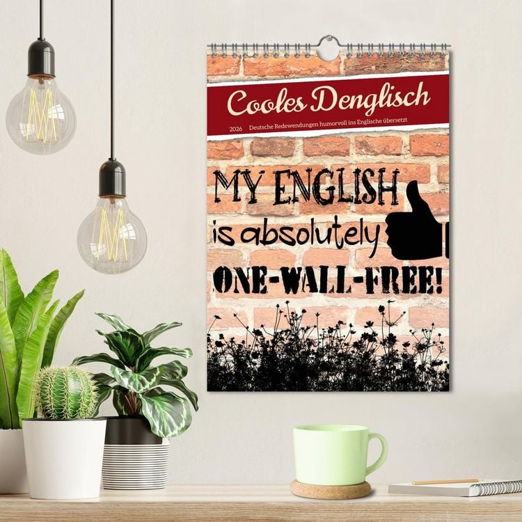 Produktbild: Cooles Denglisch (Wandkalender 2026 DIN A4 hoch), CALVENDO Monatskalender