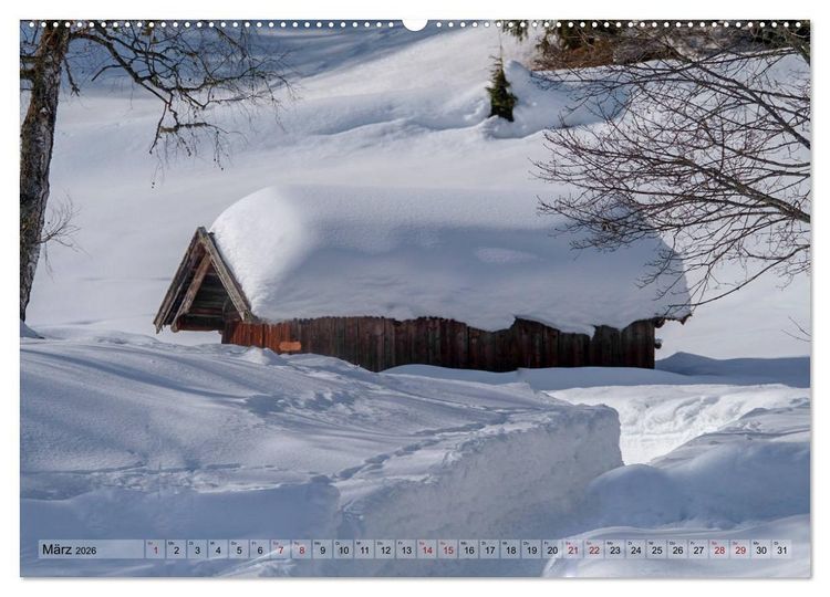 Produktbild: Schneeliebe (hochwertiger Premium Wandkalender 2026 DIN A2 quer), Kunstdruck in Hochglanz
