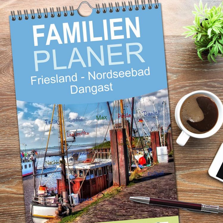 Produktbild: Familienplaner 2026 - Friesland - Nordseebad Dangast mit 5 Spalten (Wandkalender, 21 x 45 cm) CALVENDO