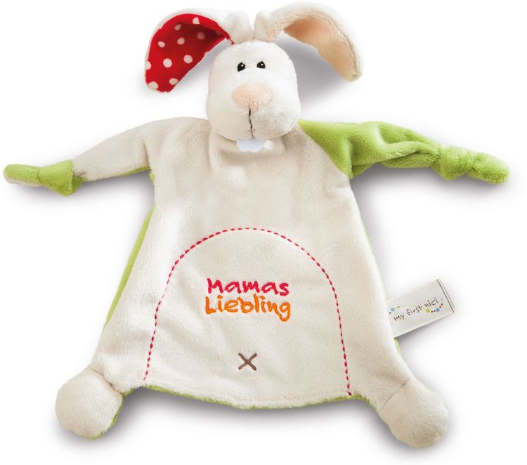 Produktbild: NICI 39679 - My First Nici, Schmusetuch Hase, 25x25 cm, Kuscheltier