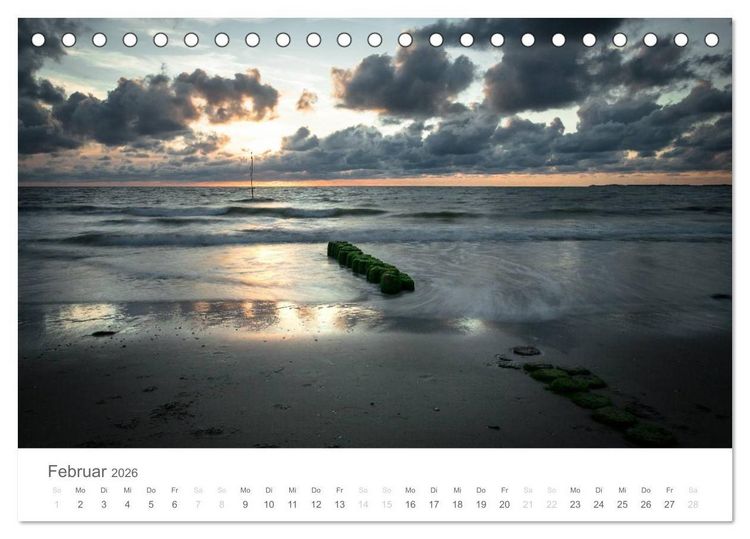 Produktbild: Amrum - Nordseeinsel im Wechsel der Gezeiten (Tischkalender 2026 DIN A5 quer), CALVENDO Monatskalender
